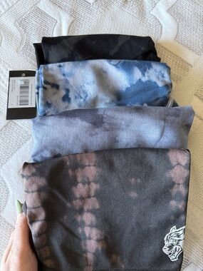 Darc Sport Women’s Athletic Shorts - Black, Blue, Gray, Brown Tie-Dye